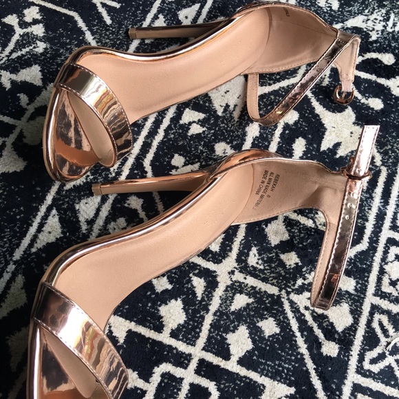 Rose Gold High Heels - Picture 2 of 3